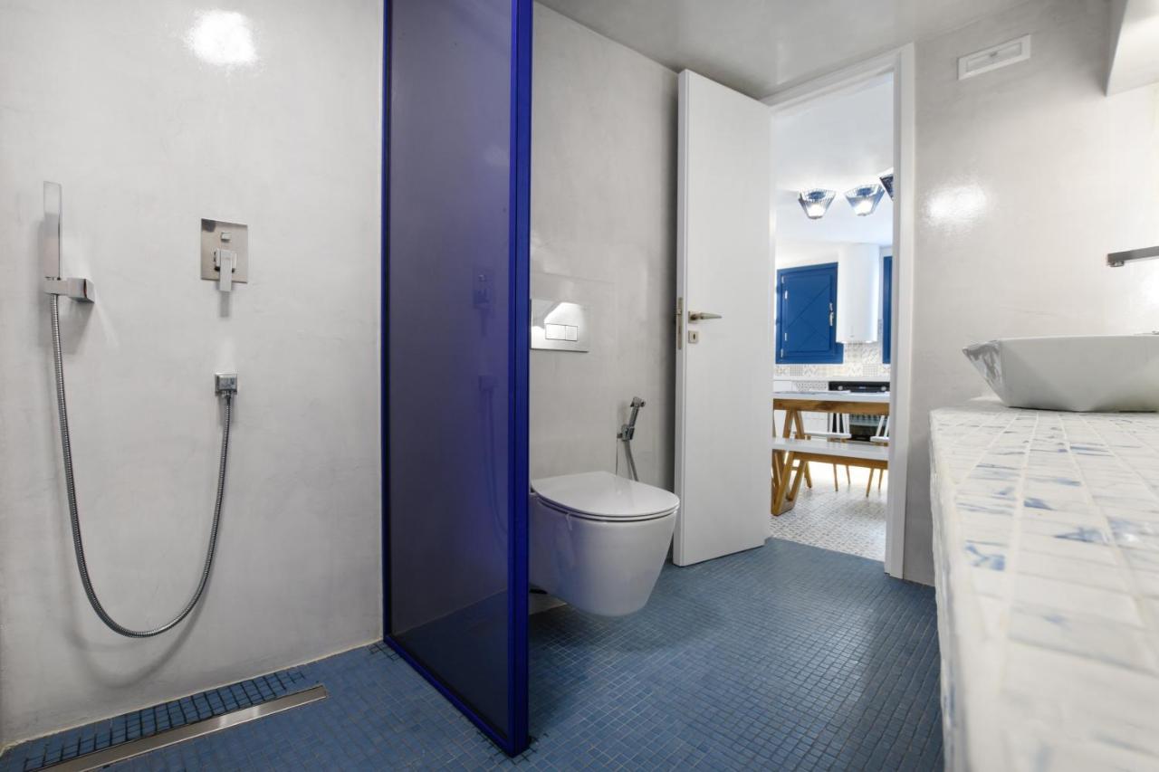 Blue White Residence Monolithos  Luaran gambar