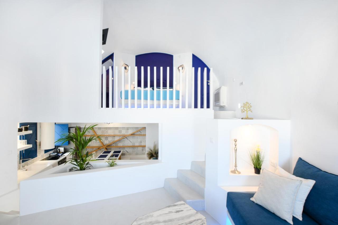 Blue White Residence Monolithos  Luaran gambar