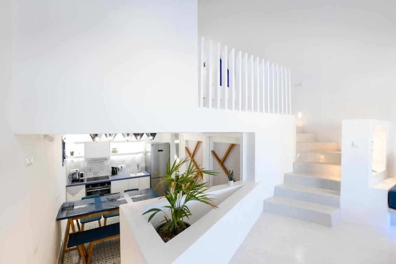 Blue White Residence Monolithos  Luaran gambar