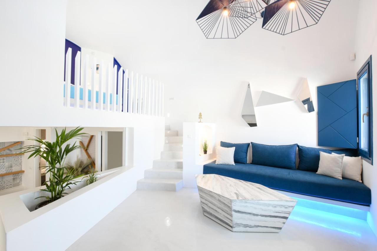 Blue White Residence Monolithos  Luaran gambar